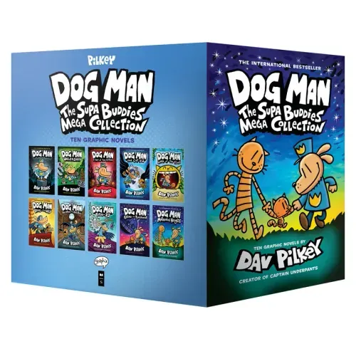 Boxed - Dog Man: The Supa Buddies Mega Collection: From the Creator of Captain Underpants (Dog Man #1-10 Box Set) - Hardcover