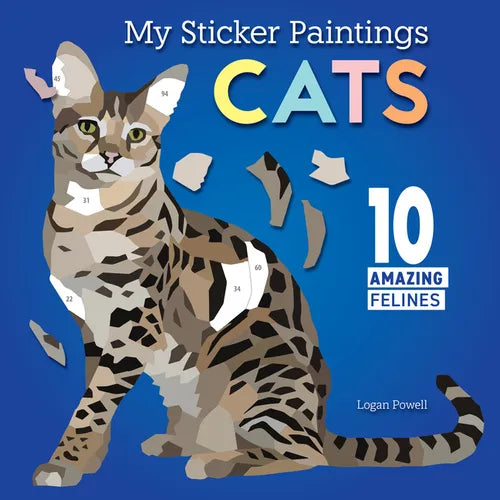 My Sticker Paintings: Cats: 10 Amazing Felines - Paperback