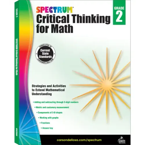 Spectrum Critical Thinking for Math, Grade 2: Volume 44 - Paperback