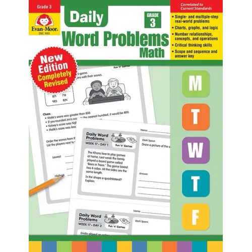 Daily Word Problems Math, Grade 3 Teacher Edition - Paperback
