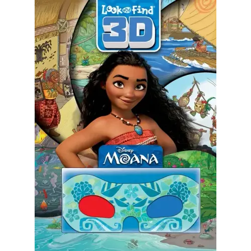 Disney Moana: Look and Find 3D - Hardcover