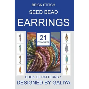Brick stitch seed bead earrings. Book of patterns: 21 projects - Paperback