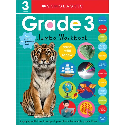 Third Grade Jumbo Workbook: Scholastic Early Learners (Jumbo Workbook) - Paperback