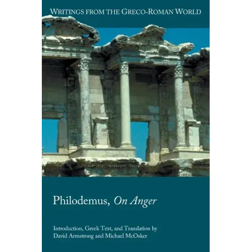 Philodemus, On Anger - Paperback