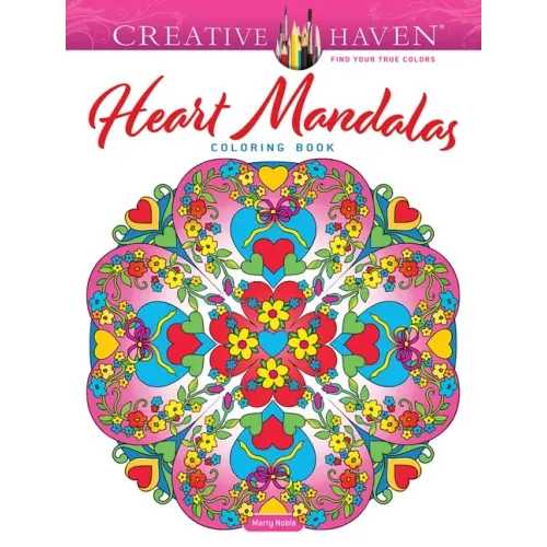 Creative Haven Heart Mandalas Coloring Book - Paperback