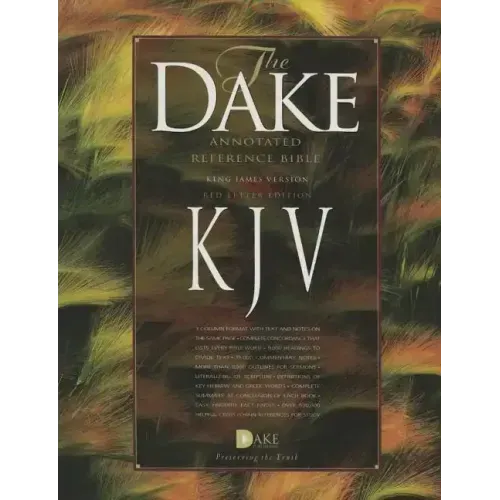 Dake Annotated Reference Bible-KJV - Bonded Leather
