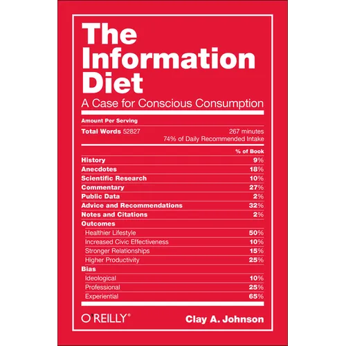 The Information Diet: A Case for Conscious Comsumption - Paperback