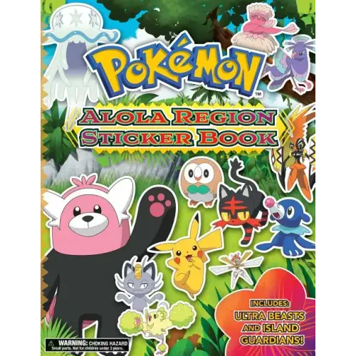 Pokémon Alola Region Sticker Book - Paperback