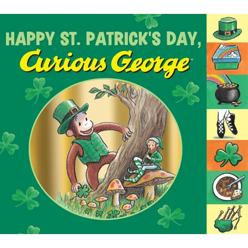 Happy St. Patrick's Day, Curious George Tabbed - Board Book