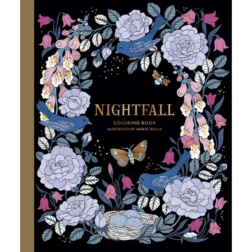 Nightfall Coloring Book: Hardcover Adult Coloring Book Featuring Thick, High-Quality Paper - Hardcover