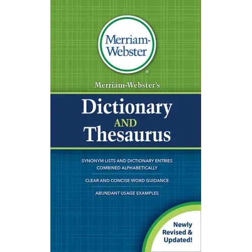 Merriam-Webster's Dictionary and Thesaurus - Paperback