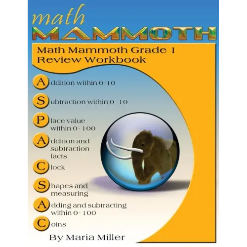 Math Mammoth Grade 1 Review Workbook - Paperback