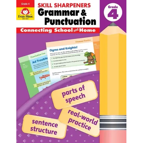 Skill Sharpeners: Grammar & Punctuation, Grade 4 Workbook - Paperback