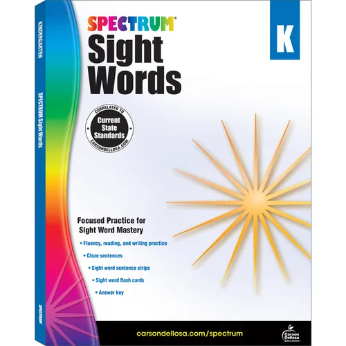 Spectrum Sight Words, Grade K: Volume 104 - Paperback