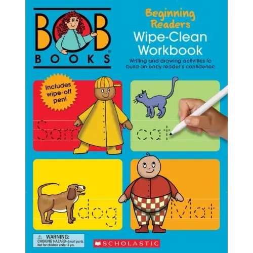 Bob Books - Wipe-Clean Workbook: Beginning Readers Phonics, Ages 4 and Up, Kindergarten (Stage 1: Starting to Read) - Paperback