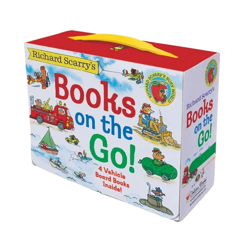 Richard Scarry's Books on the Go: 4 Board Books - Boxed Set