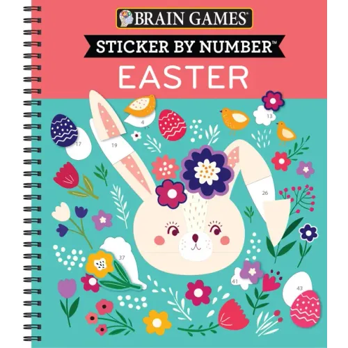Brain Games - Sticker by Number: Easter - Spiral