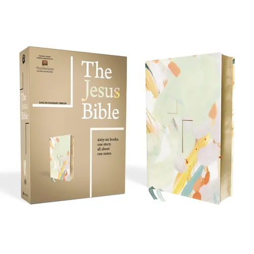 The Jesus Bible, ESV Edition, Leathersoft, Multi-Color/Teal - Imitation Leather