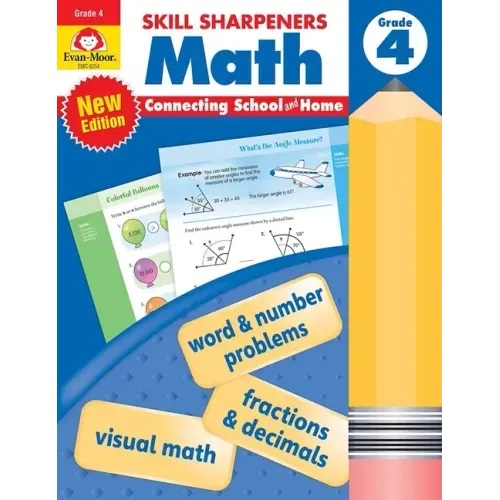 Skill Sharpeners: Math, Grade 4 Workbook - Paperback