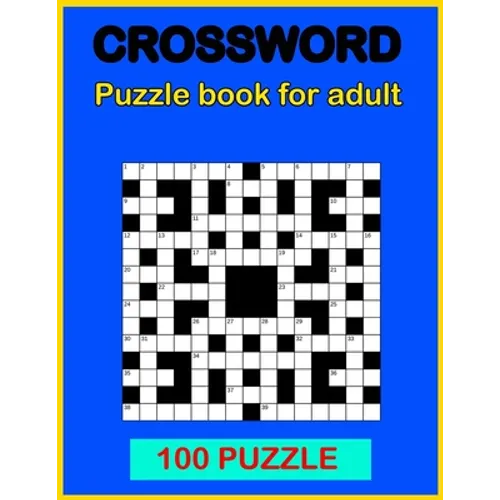 Crossword puzzle book: Book for adult 100 puzzle - Paperback