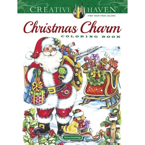 Creative Haven Christmas Charm Coloring Book - Paperback