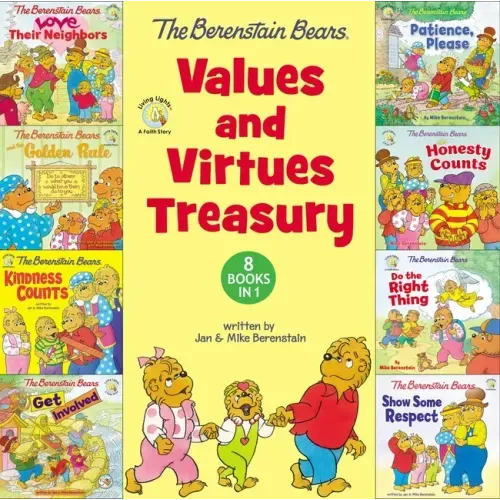 The Berenstain Bears Values and Virtues Treasury: 8 Books in 1 - Hardcover