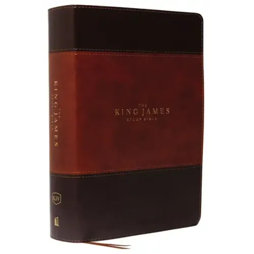 The King James Study Bible, Imitation Leather, Brown, Full-Color Edition - Imitation Leather