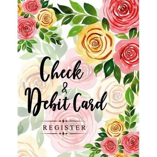 Check and Debit Card Register: 100 pages 2,400 entry lines total: Size = 8.5 x 11 inches (double-sided), perfect binding, non-perforated - Paperback