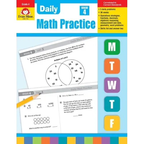 Daily Math Practice, Grade 4 Teacher Edition - Paperback