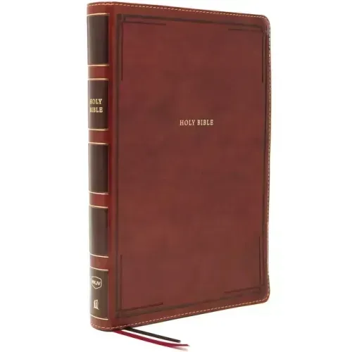 Nkjv, Thinline Bible, Giant Print, Leathersoft, Brown, Thumb Indexed, Red Letter Edition, Comfort Print: Holy Bible, New King James Version