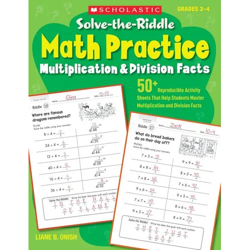 Solve-The-Riddle Math Practice, Grades 2-4: Multiplication & Division Facts - Paperback