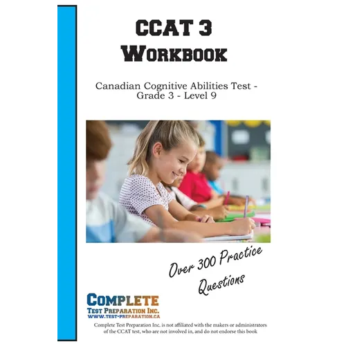 CCAT 3 Workbook: Canadian Cognitive Abilities Test - Grade 3 - Level 9 - Paperback