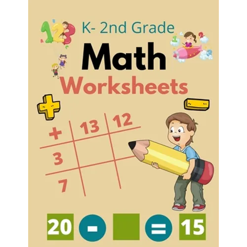 2nd Grade Math Worksheets: 2nd Grade Math Workbooks For Kids, Digits 0-20, Addition And Subtraction Workbook, Math Worksheets 2nd Grade And K - Paperback