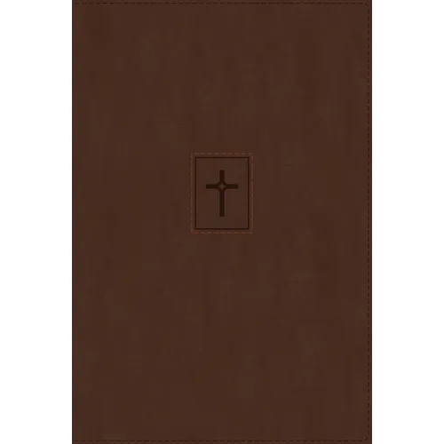 Niv, Thinline Bible, Large Print, Leathersoft, Brown, Red Letter, Thumb Indexed, Comfort Print