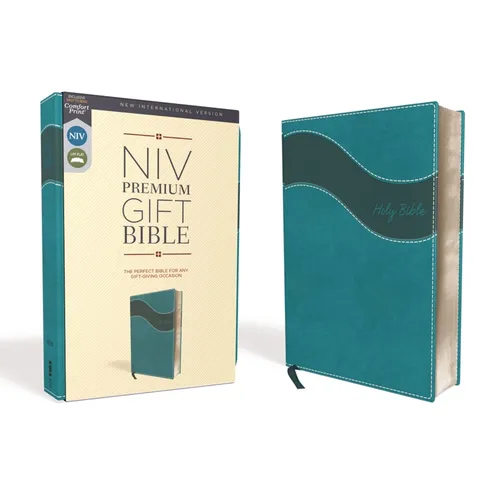 Niv, Premium Gift Bible, Leathersoft, Blue, Red Letter Edition, Comfort Print - Imitation Leather