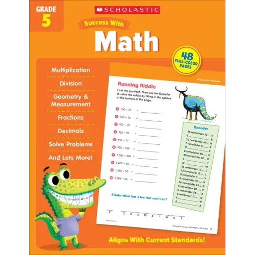 Scholastic Success with Math Grade 5 Workbook - Paperback