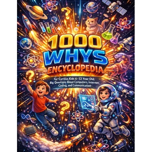 1000 Whys Encyclopedia for Curious Kids 6-12 Year Old: Big Questions About Computers, Internet, Coding, and Communication - Paperback