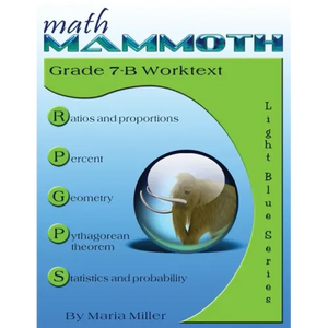 Math Mammoth Grade 7-B Worktext - Paperback