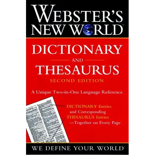 Webster's New World Dictionary and Thesaurus, 2nd Edition (Paper Edition) - Paperback