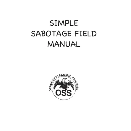 Simple Sabotage Field Manual - Paperback