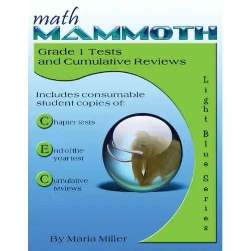 Math Mammoth Grade 1 Tests and Cumulative Reviews - Paperback