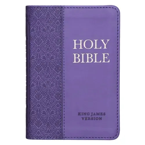KJV Bible Mini Pocket Purple - Leather