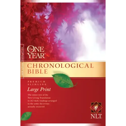 One Year Chronological Bible-NLT-Premium Slimline Large Print - Paperback