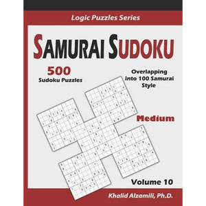 Samurai Sudoku: 500 Medium Sudoku Puzzles Overlapping into 100 Samurai Style - Paperback