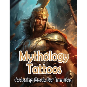 Mythology Tattoos coloring book for Inmates - Paperback