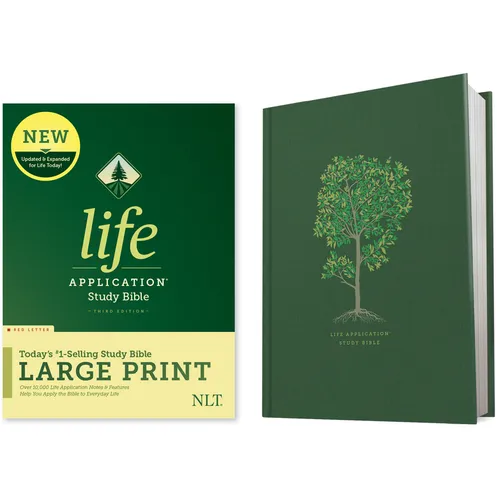 NLT Life Application Study Bible, Third Edition, Large Print (Red Letter, Hardcover) - Hardcover