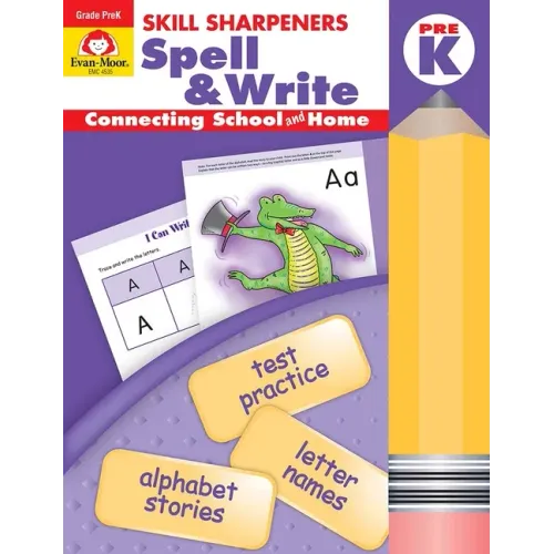 Skill Sharpeners: Spell & Write, Prek Workbook - Paperback