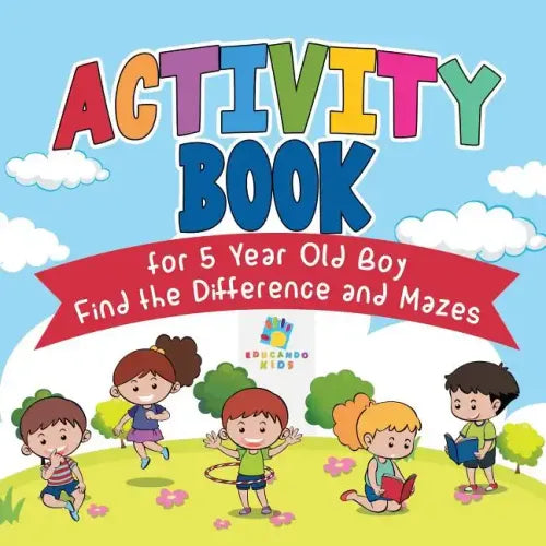 Activity Book for 5 Year Old Boy Find the Difference and Mazes - Paperback