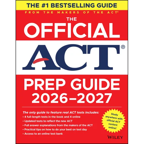 The Official ACT Prep Guide 2026-2027: Book + Online - Paperback