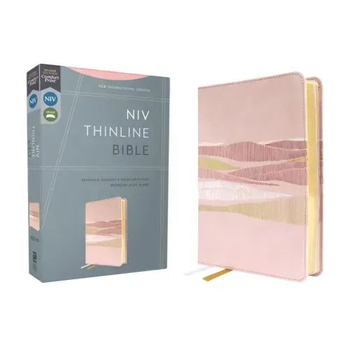 Niv, Thinline Bible, Leathersoft, Pink, Red Letter, Comfort Print - Imitation Leather